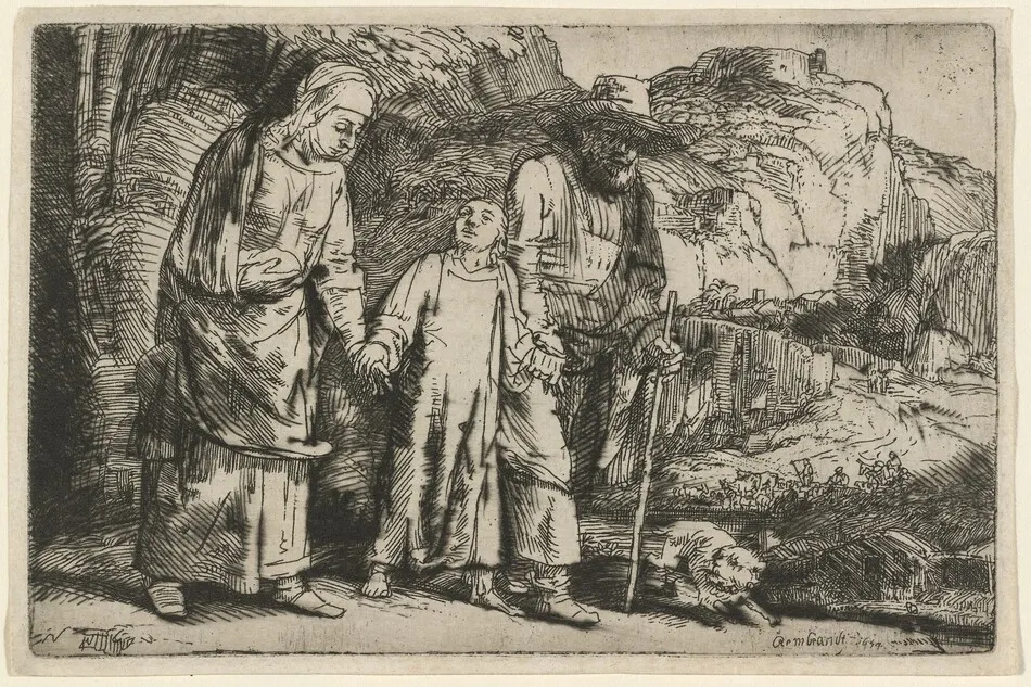 Christ Returning from the Temple with His Parents by Rembrandt van Rijn
