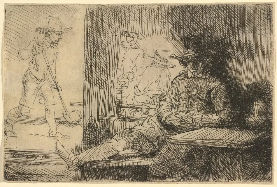 The Golf Player by Rembrandt van Rijn