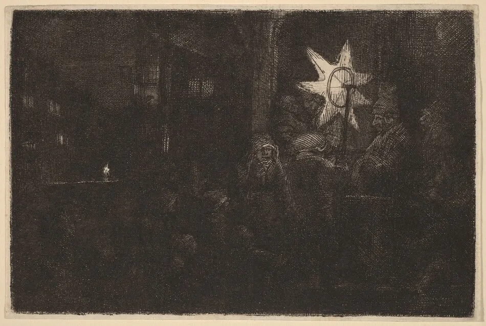 The Star of the Kings: a Night Piece by Rembrandt van Rijn