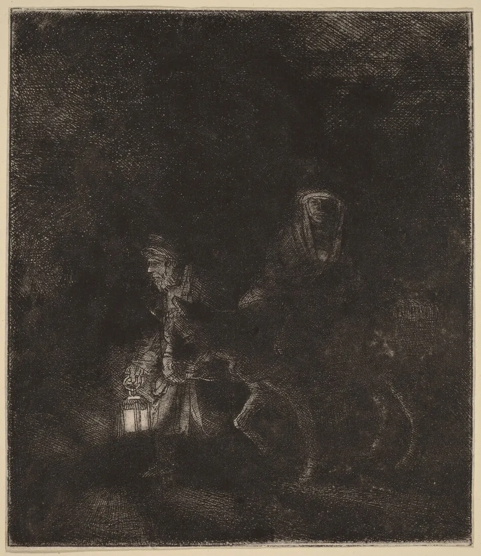 The Flight into Egypt: a Night Piece by Rembrandt van Rijn