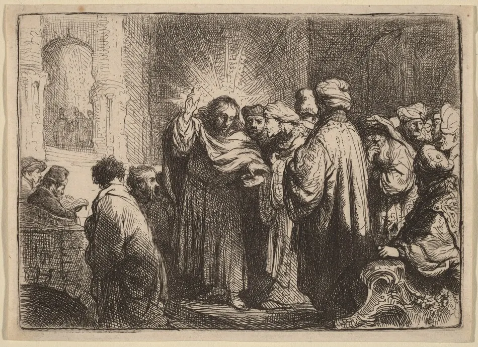The Tribute Money by Rembrandt van Rijn