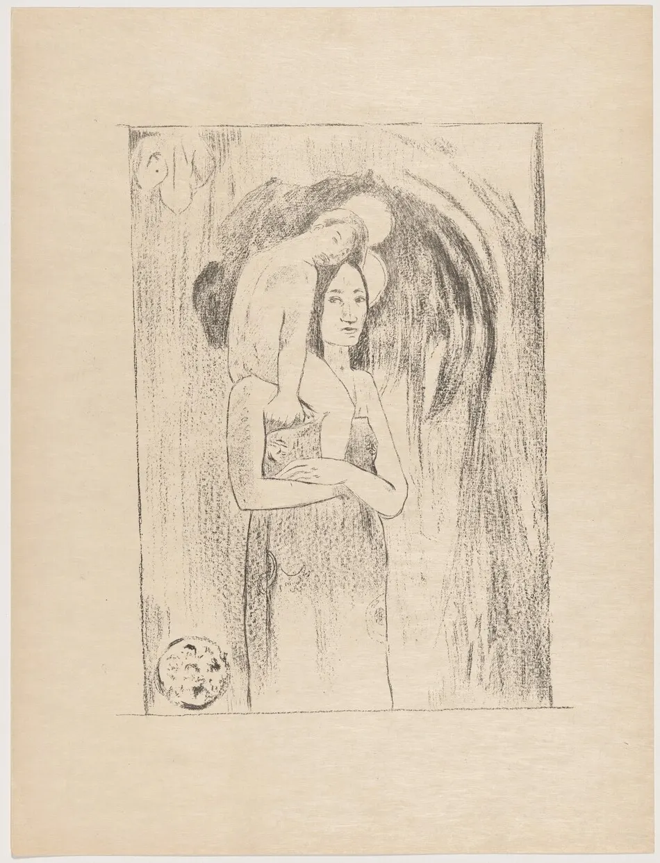 La vierge et l'enfant (The Virgin and Child) by Paul Gauguin