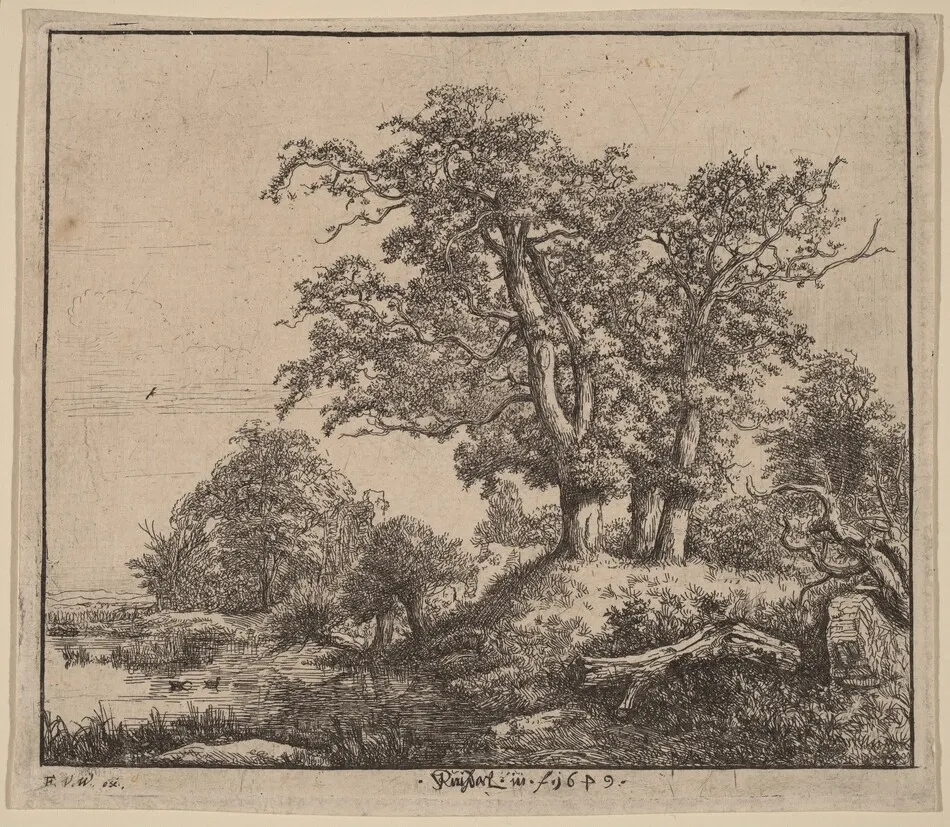 The Three Oaks by Jacob van Ruisdael