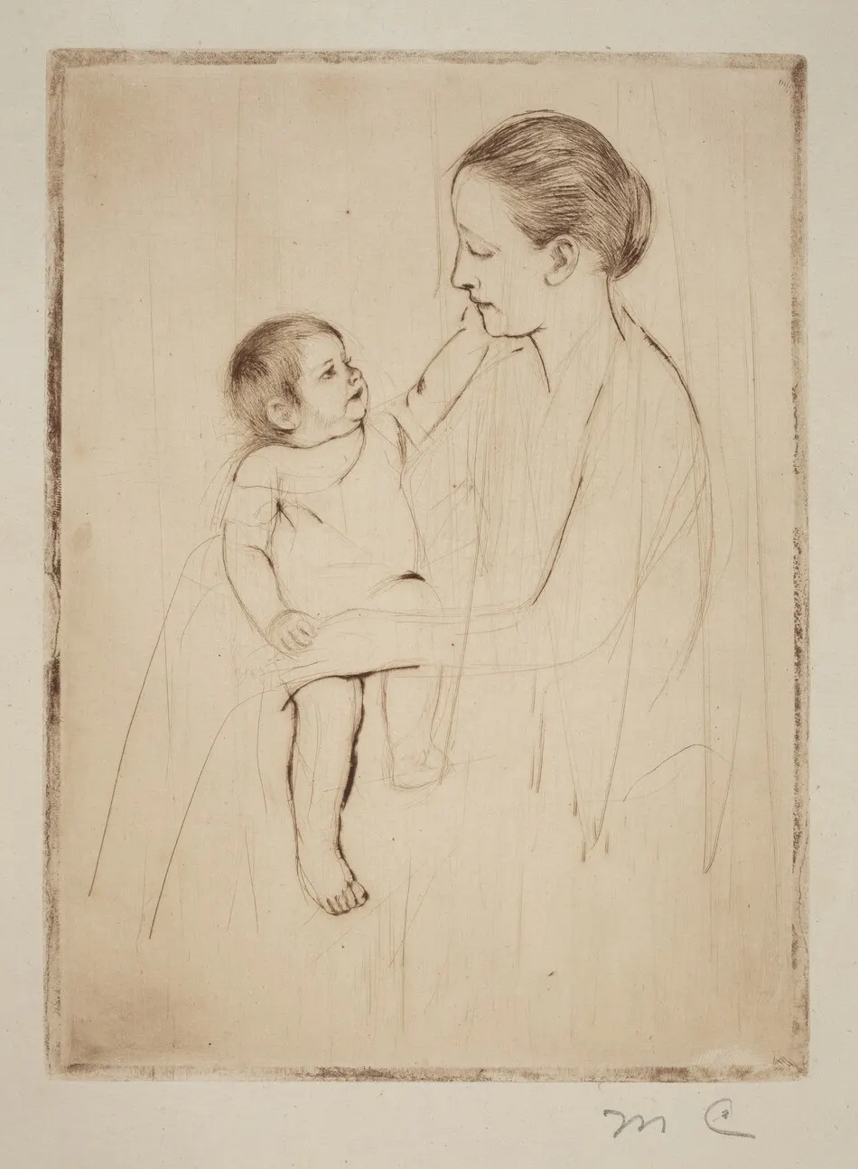 The Caress by Mary Cassatt
