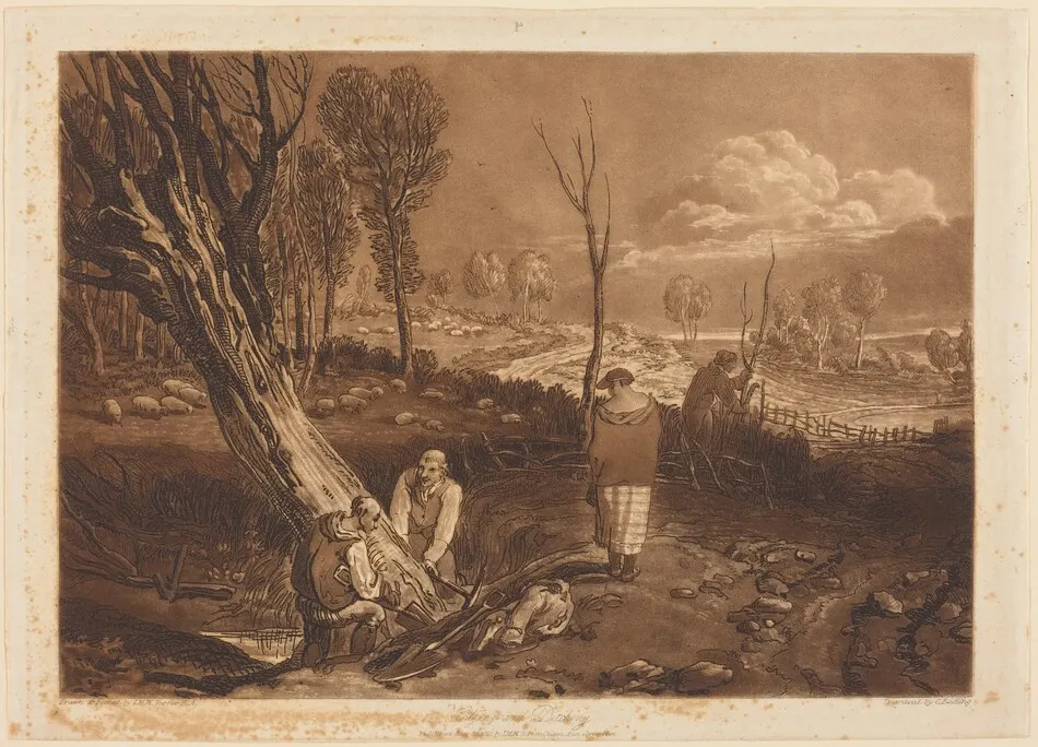 Hedging and Ditching by J.M.W. Turner