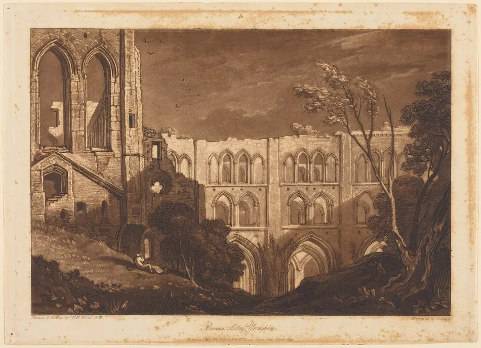Rivaux Abbey by J.M.W. Turner