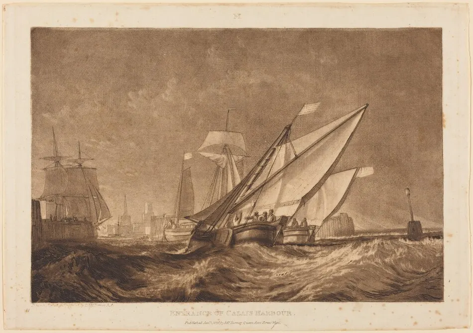 Entrance of Calais Harbour by J.M.W. Turner