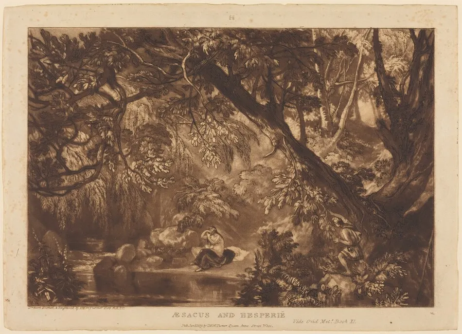 Aesacus and Hesperie by J.M.W. Turner