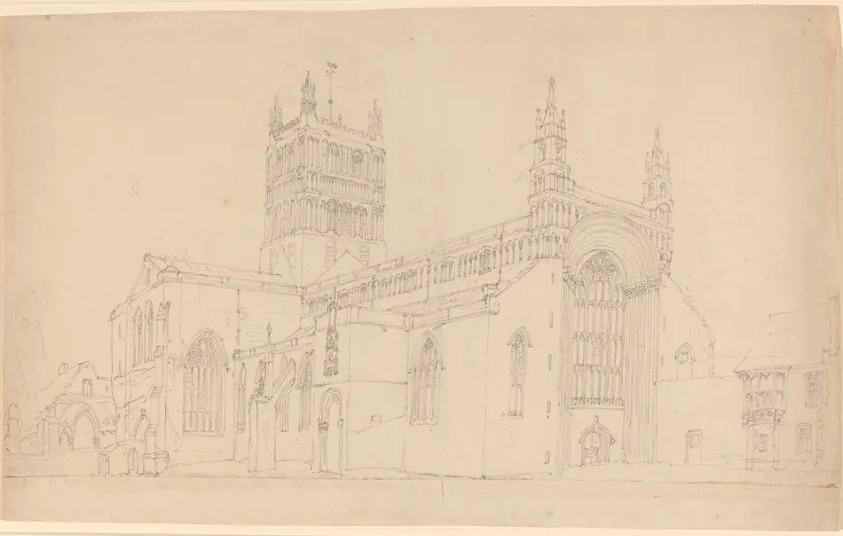 Tewkesbury Abbey by J.M.W. Turner