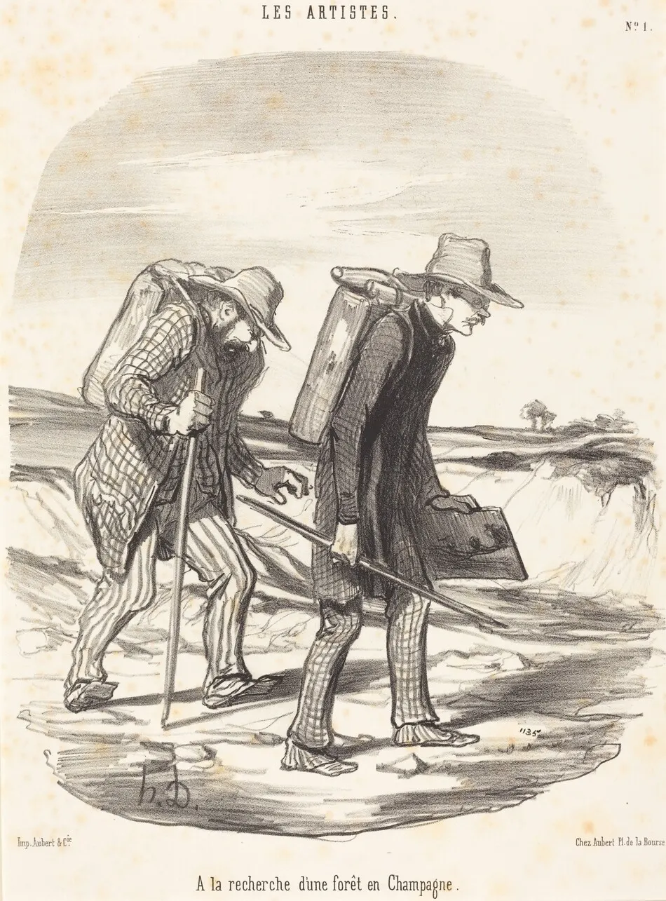 A la recherche d'une forêt en Champagne (In Search of a Forest in Champagne) by Honoré Daumier