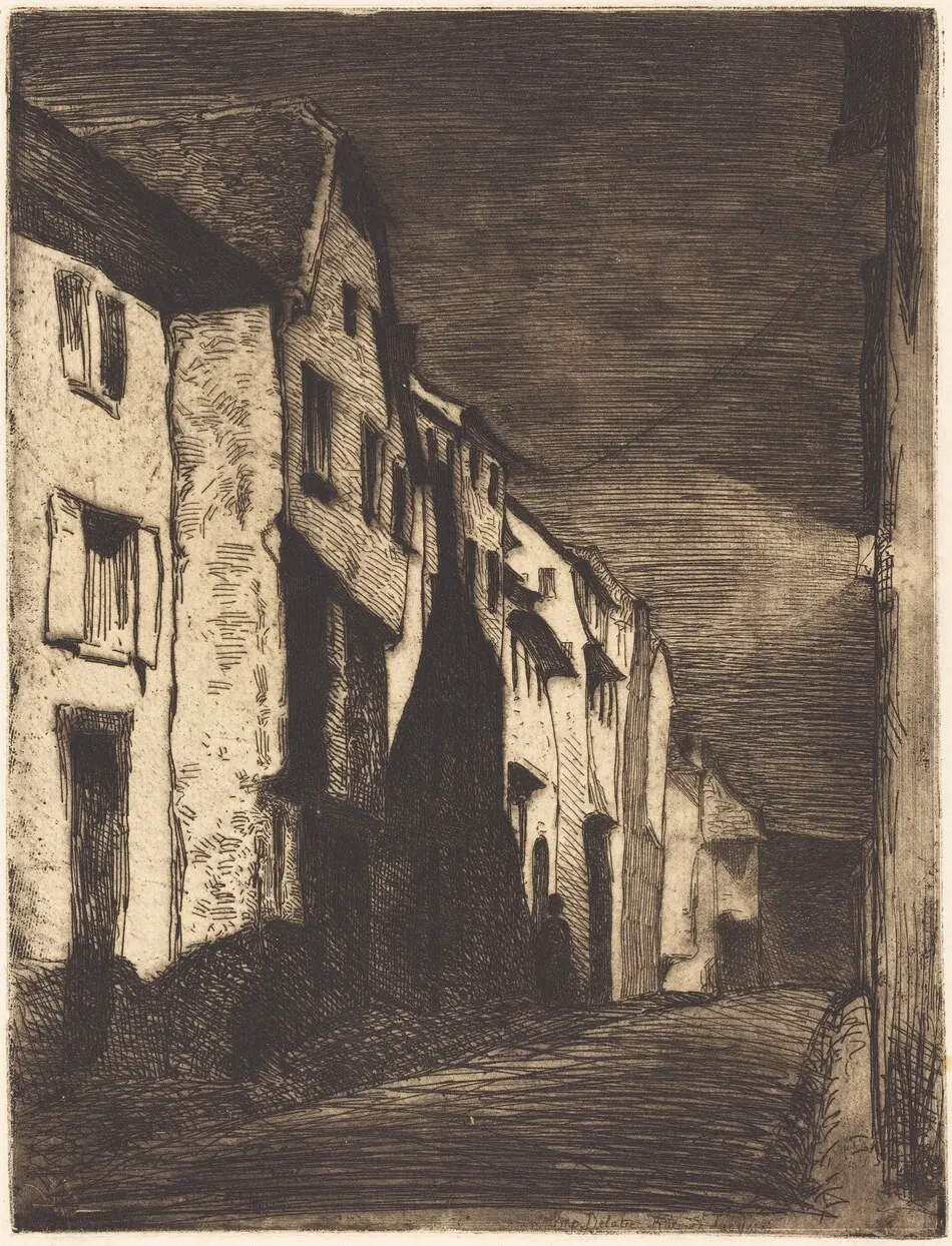 Street at Saverne by James McNeill Whistler