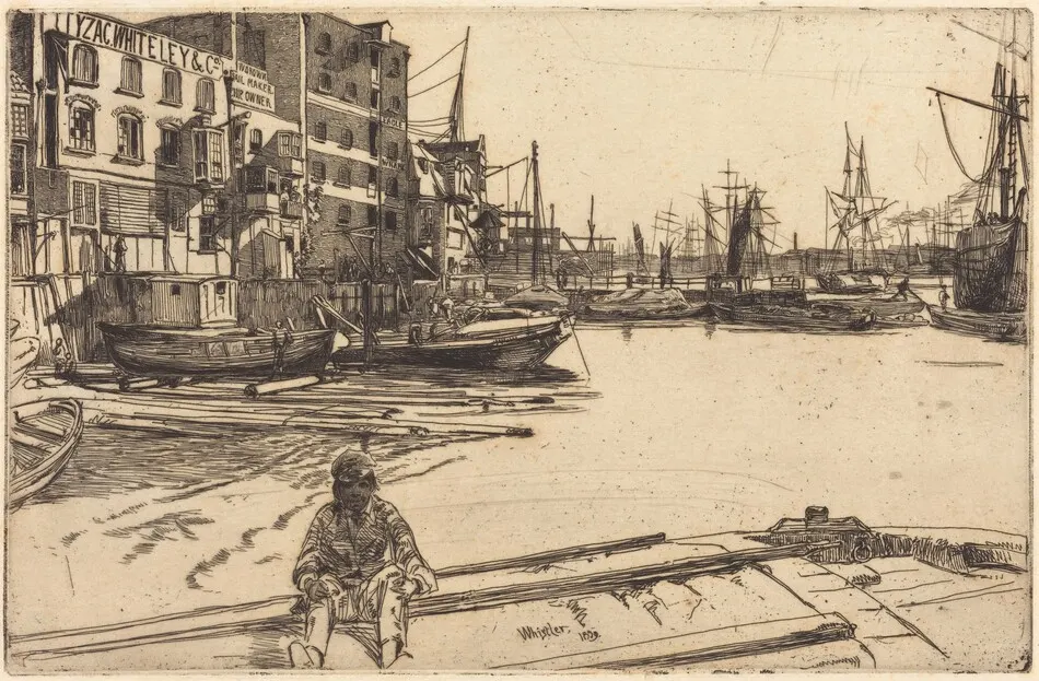 Eagle Wharf by James McNeill Whistler