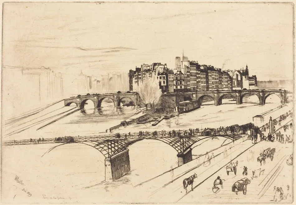 Isle de la Cité, Paris by James McNeill Whistler
