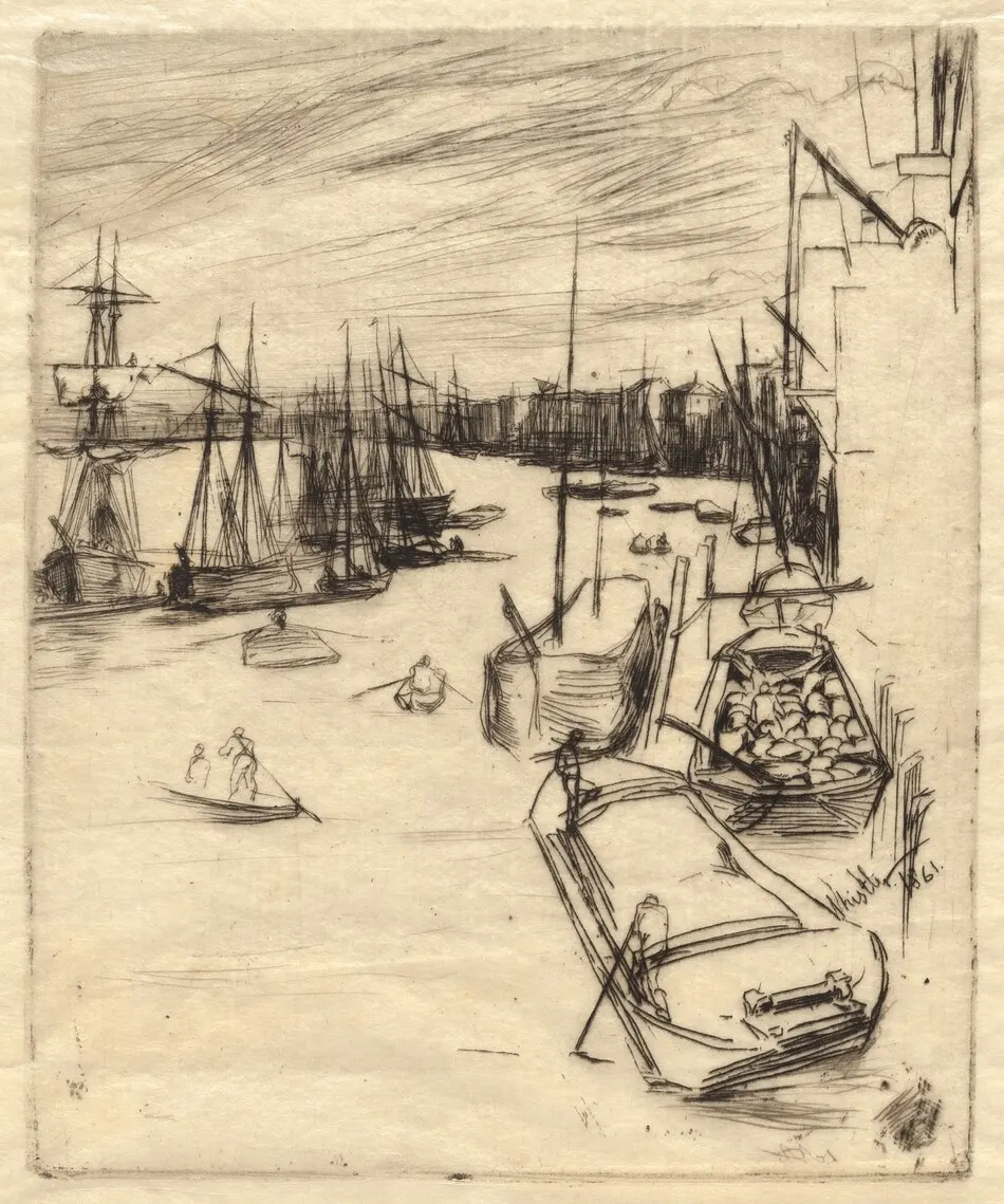 The Little Rotherhithe by James McNeill Whistler