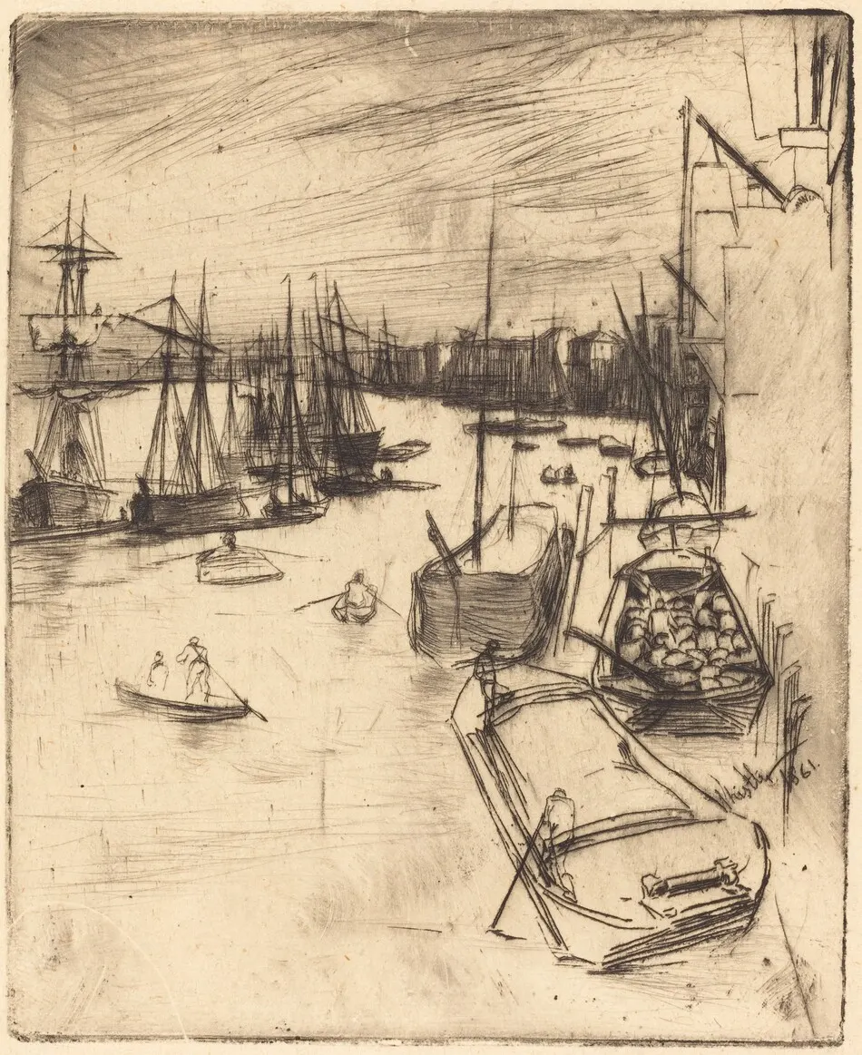 The Little Rotherhithe by James McNeill Whistler