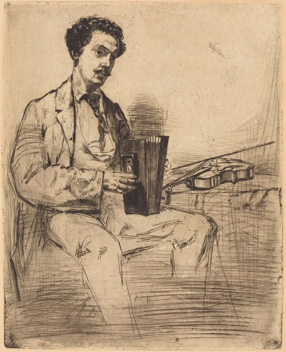 Ross Winans by James McNeill Whistler
