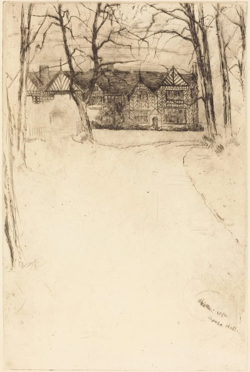 Speke Hall, No.1 by James McNeill Whistler