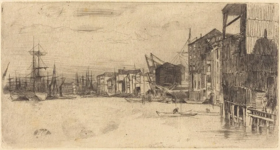 Free Trade Wharf by James McNeill Whistler
