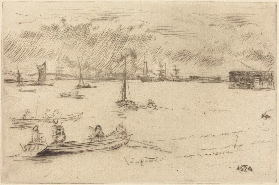 The Thames Towards Erith by James McNeill Whistler