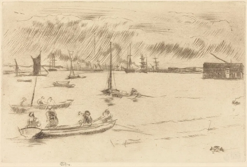 The Thames Towards Erith by James McNeill Whistler