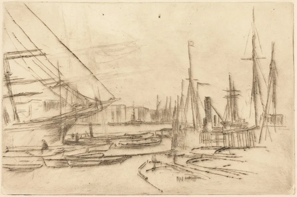 A Sketch from Billingsgate by James McNeill Whistler