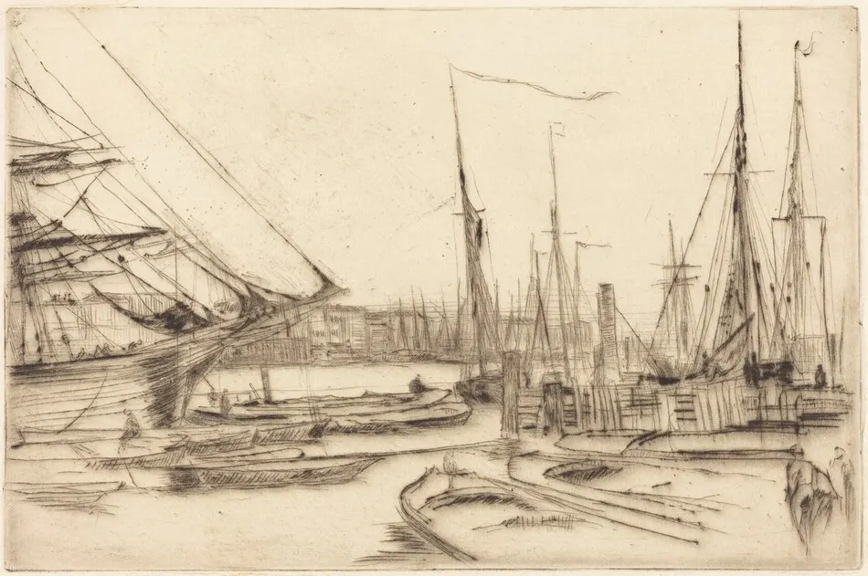 A Sketch from Billingsgate by James McNeill Whistler
