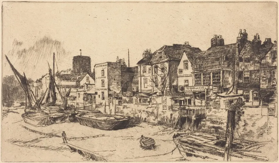 The 'Adam and Eve', Old Chelsea by James McNeill Whistler