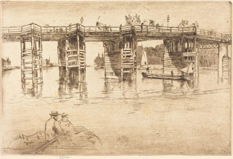 Old Putney Bridge by James McNeill Whistler