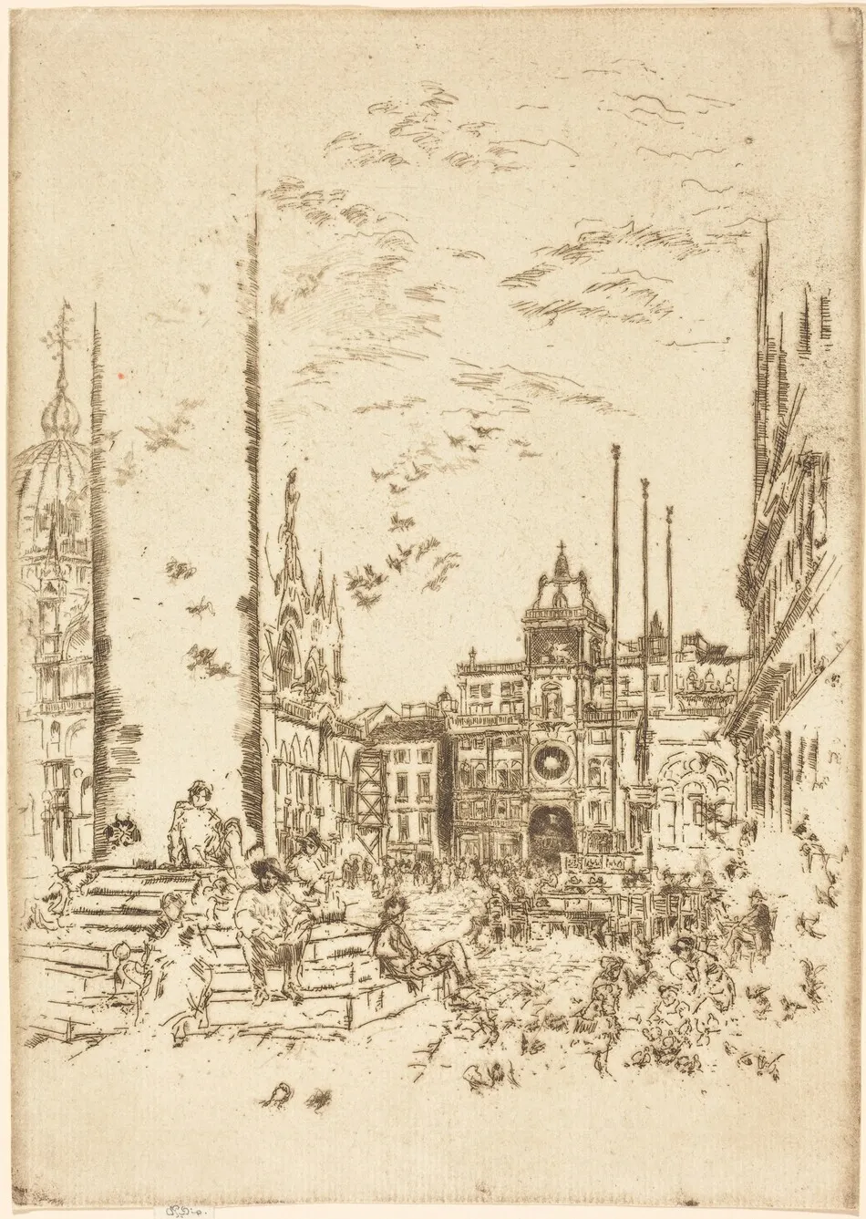 The Piazzetta by James McNeill Whistler