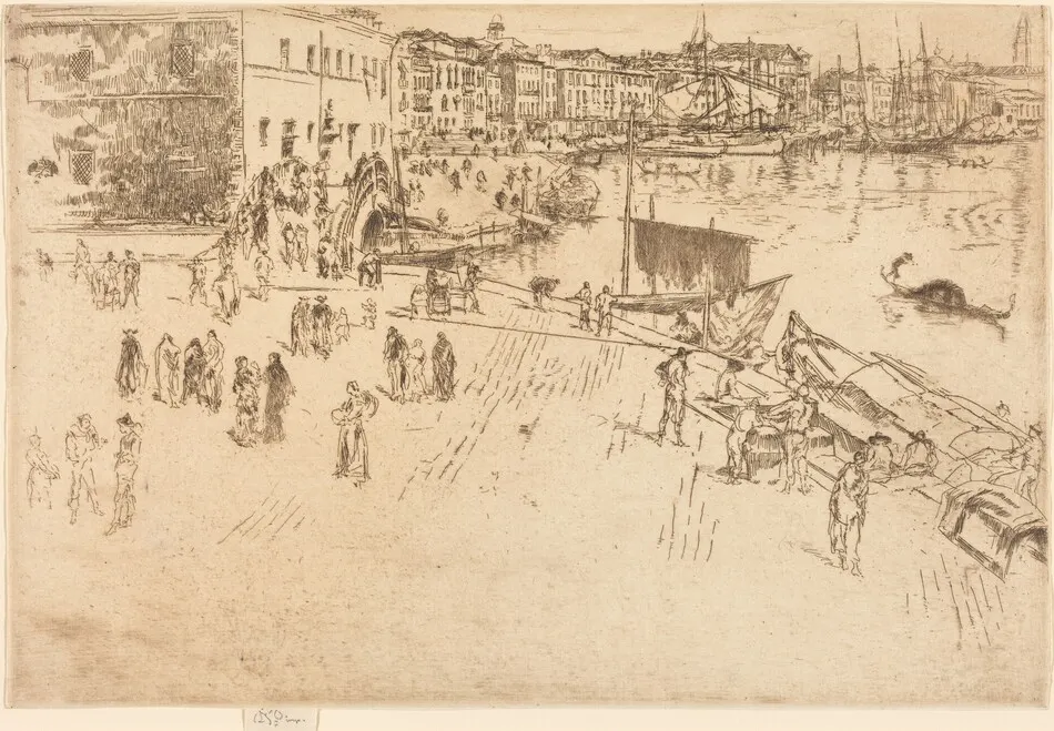 The Riva, No.I by James McNeill Whistler
