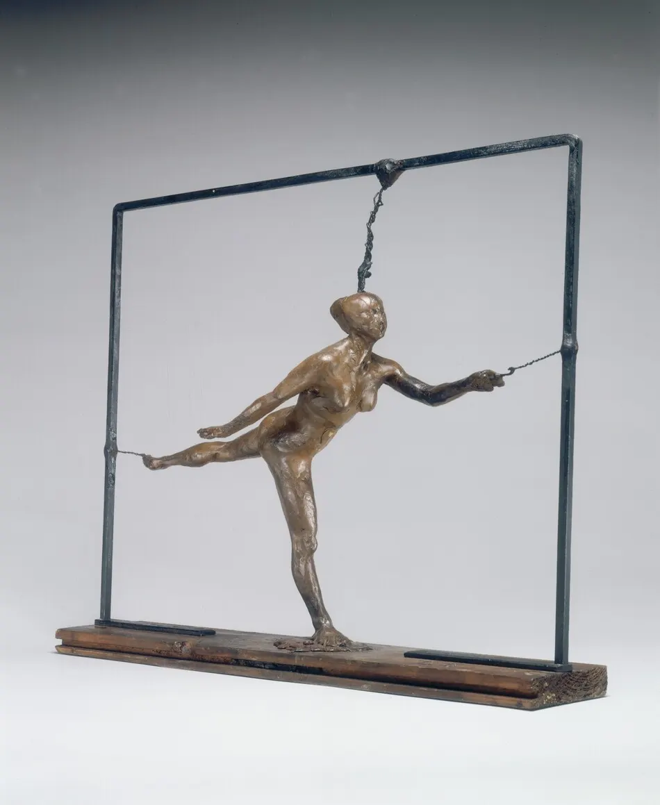 Arabesque over the Right Leg, Left Arm in Front by Edgar Degas
