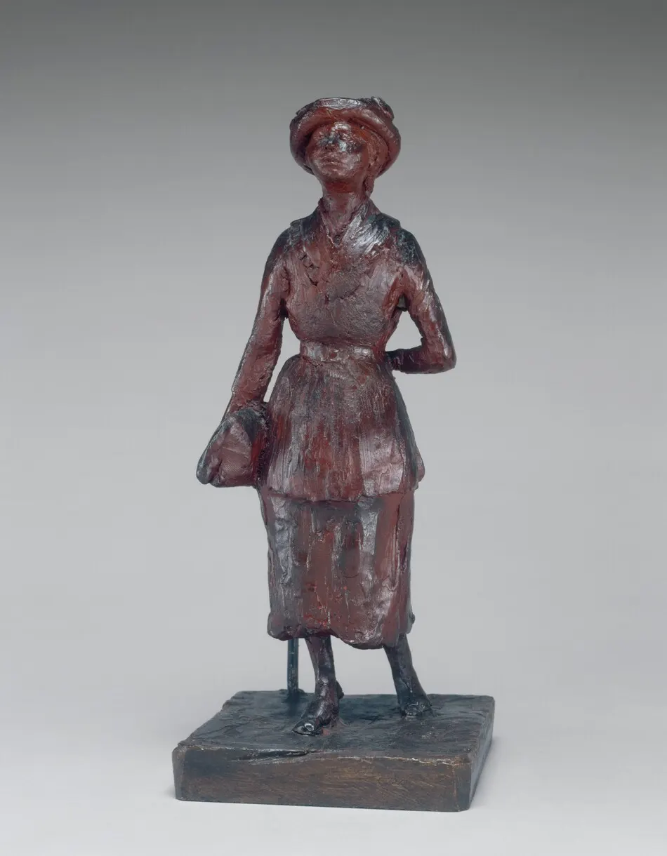 The Schoolgirl (Woman Walking in the Street) by Edgar Degas