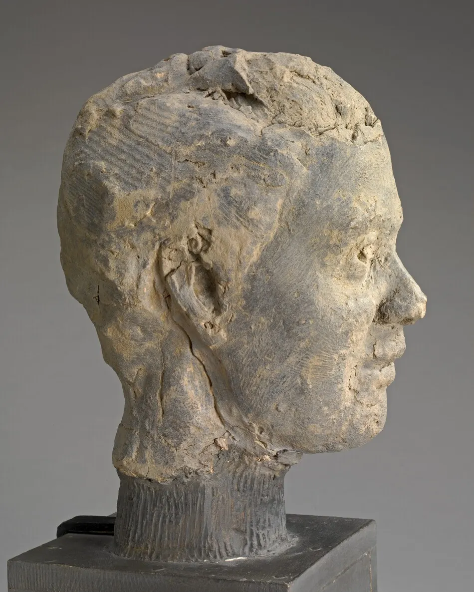 Head, Study for a Portrait of Mme Salle by Edgar Degas