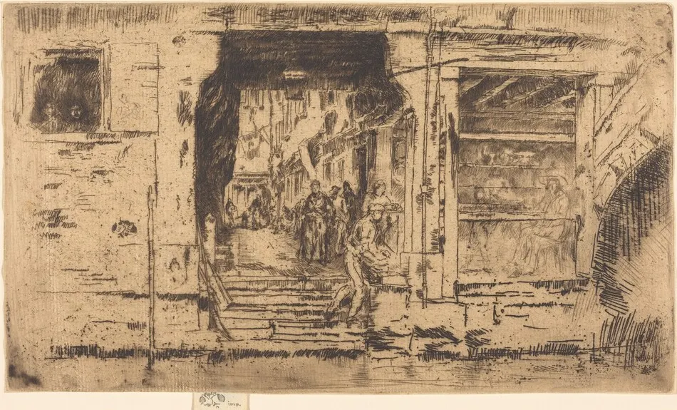 Fish-Shop, Venice by James McNeill Whistler