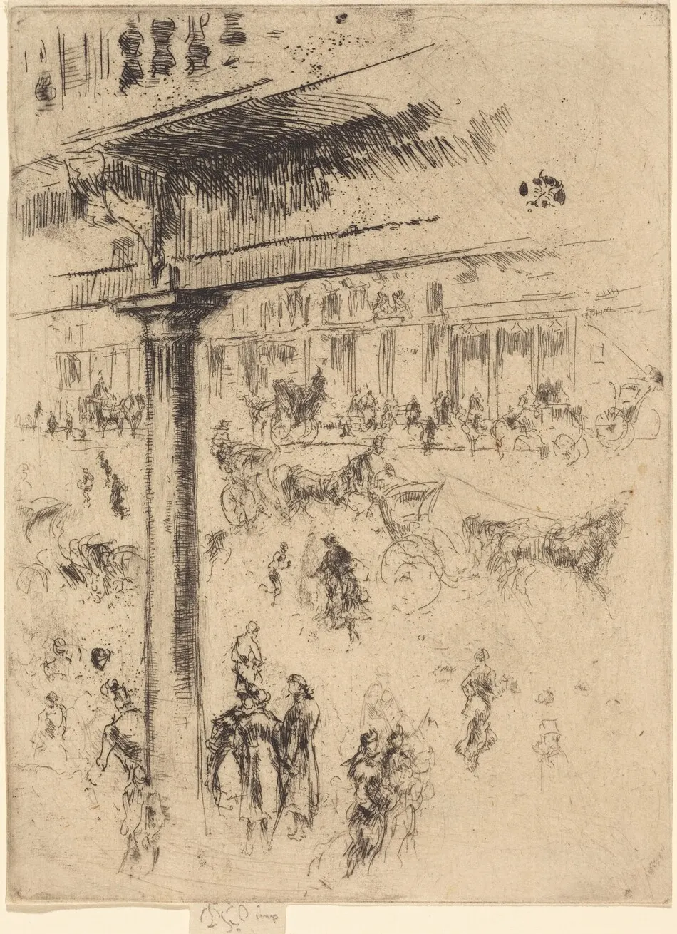 Regent's Quadrant by James McNeill Whistler