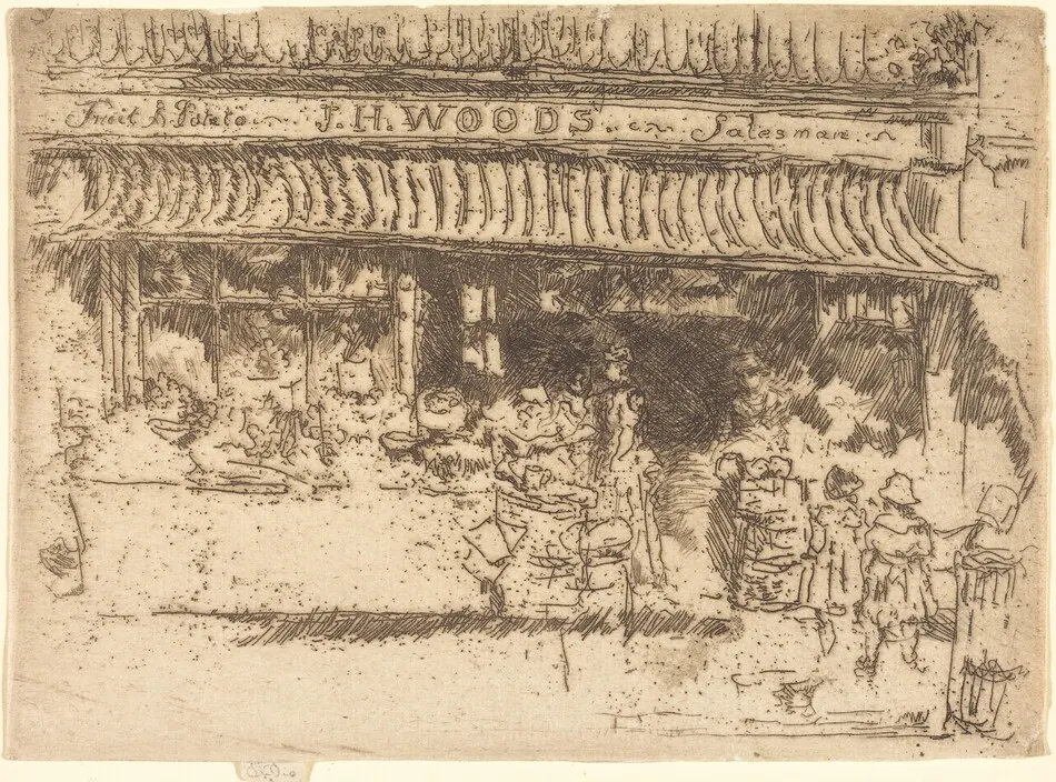 Woods's Fruit Shop by James McNeill Whistler