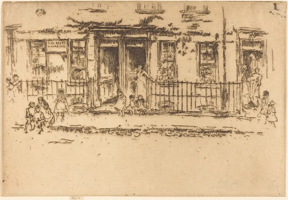 Justice Walk - Chelsea by James McNeill Whistler