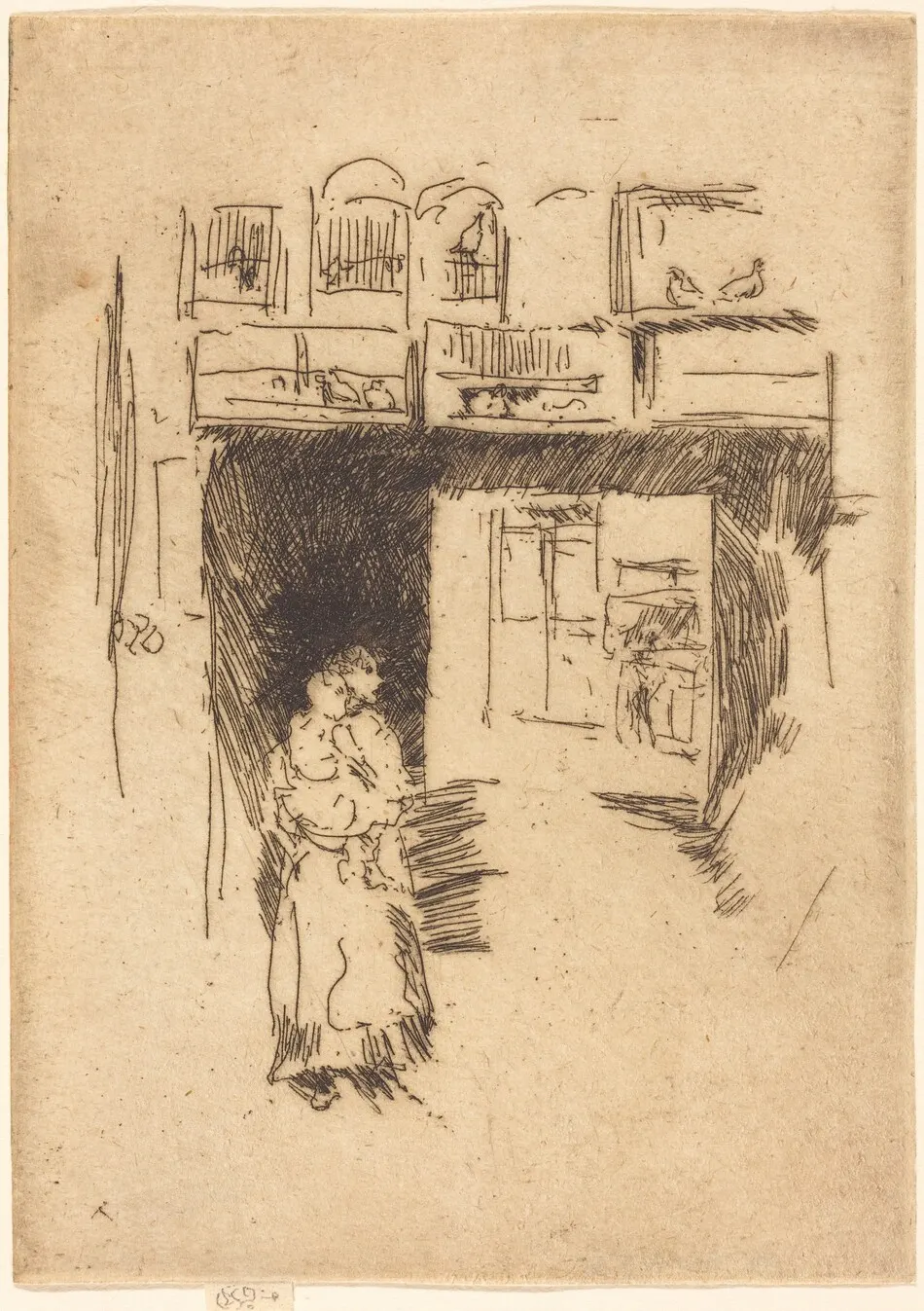 Bird-Cages, Drury Lane by James McNeill Whistler