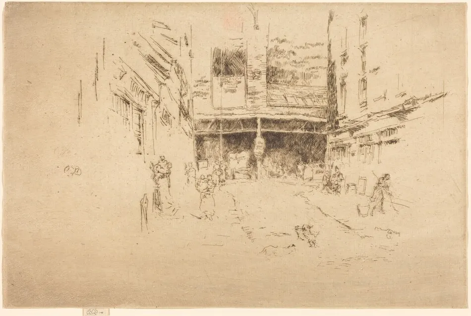 Clothes Exchange, No.I by James McNeill Whistler