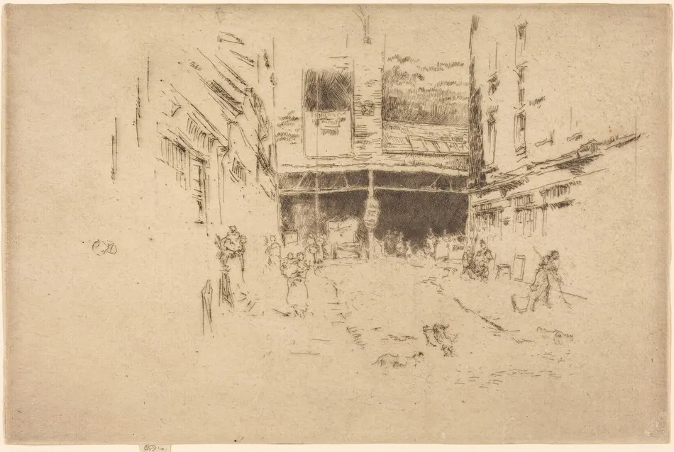 Clothes Exchange, No.I by James McNeill Whistler