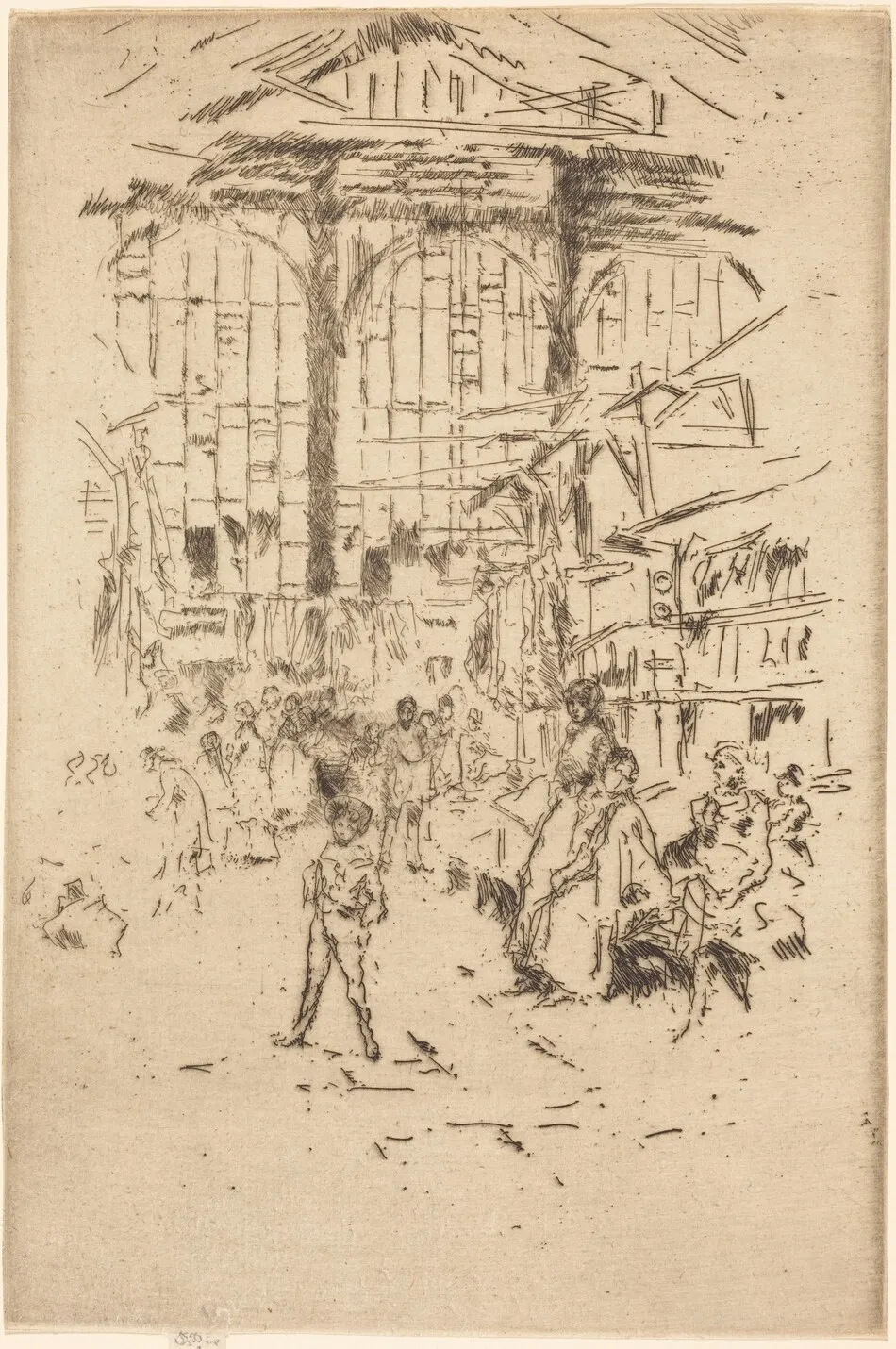 Clothes Exchange, No.II by James McNeill Whistler