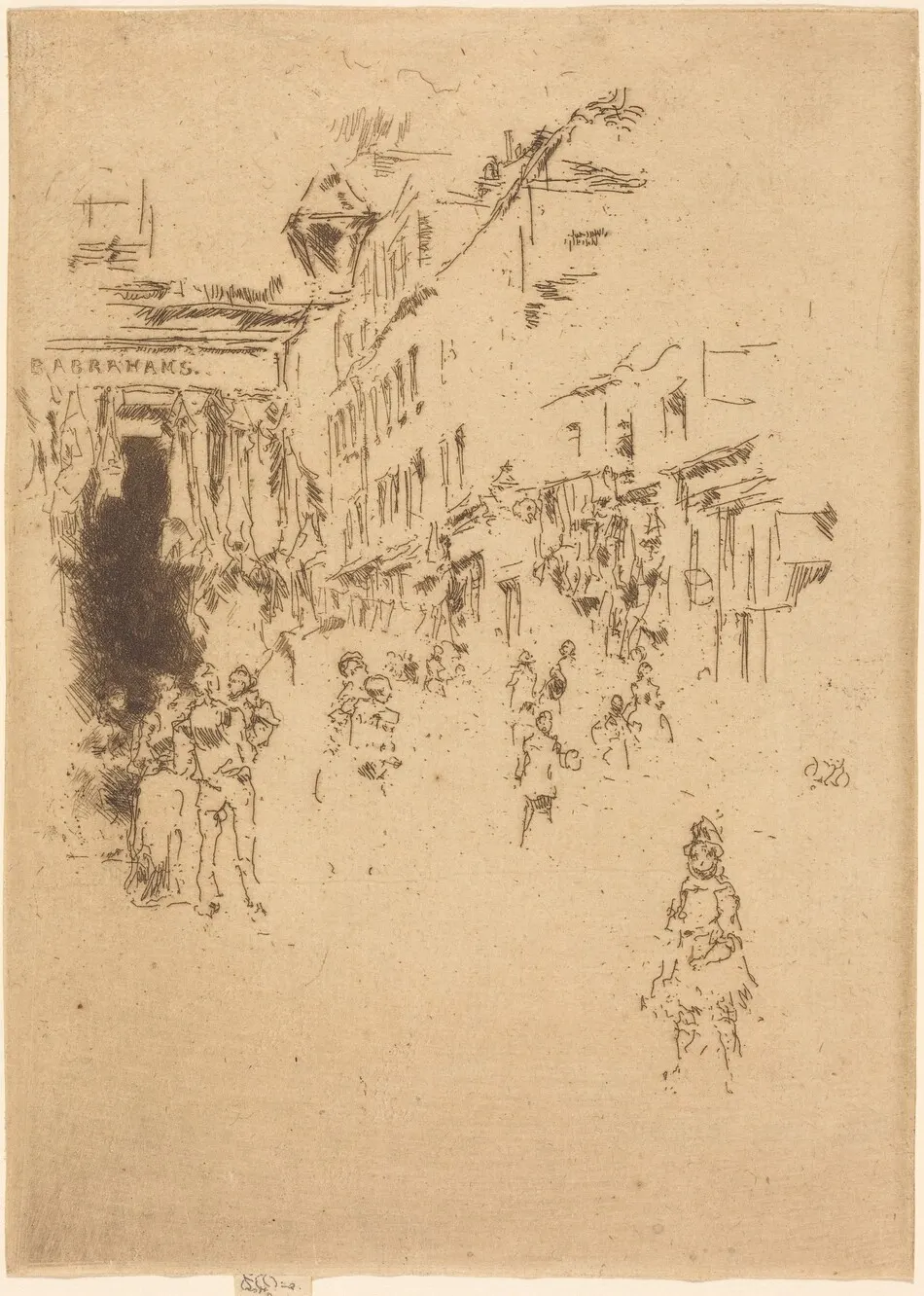 Cutler Street, Hounsditch by James McNeill Whistler