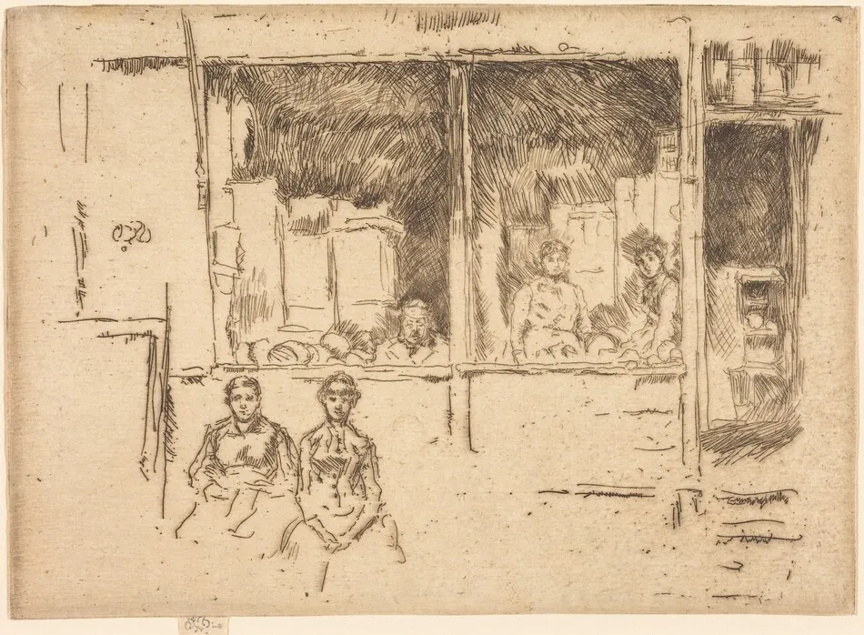 Melon-Shop, Hounsditch by James McNeill Whistler