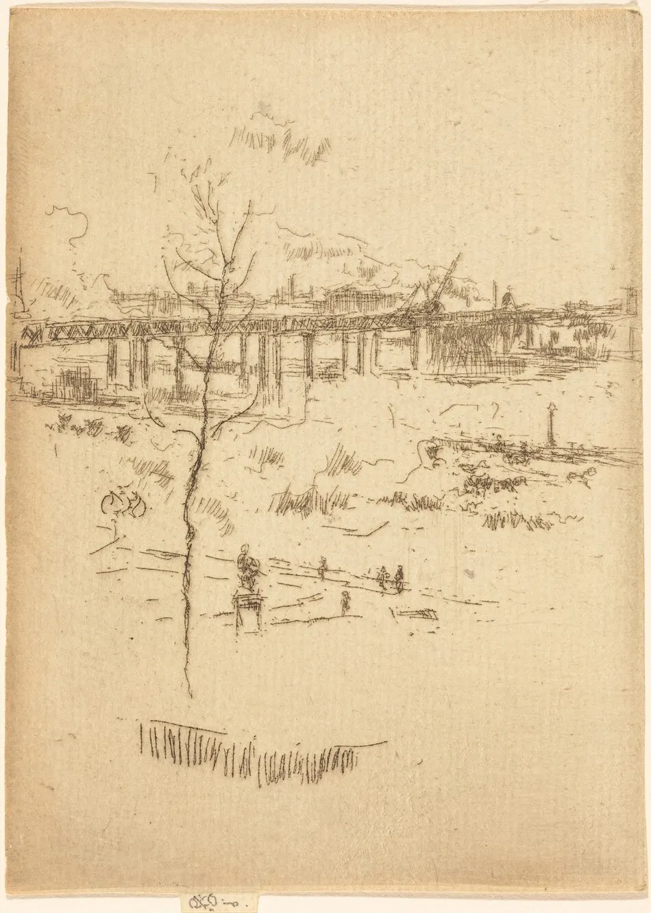 Charing Cross Railway-Bridge by James McNeill Whistler