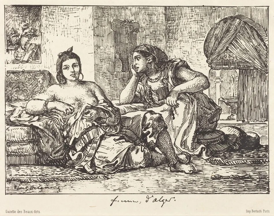 Femmes d'Alger by Eugène Delacroix