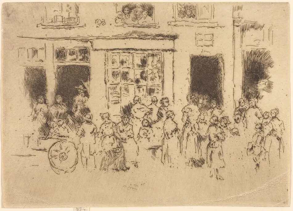 High Street, Brussels by James McNeill Whistler
