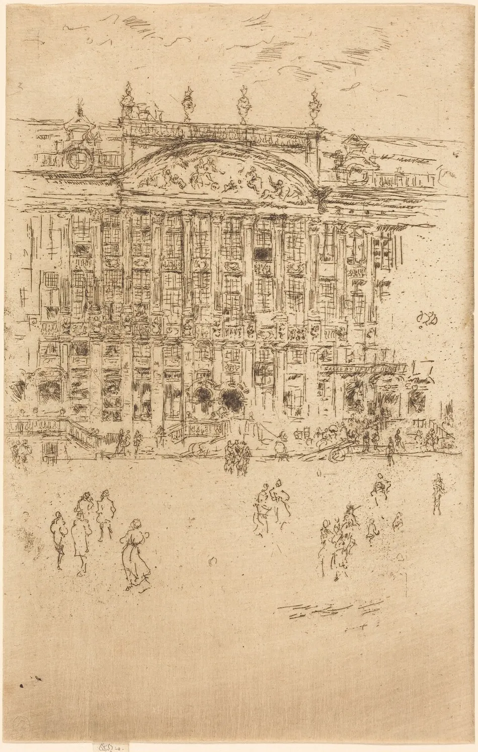 Grand' Place, Brussels by James McNeill Whistler