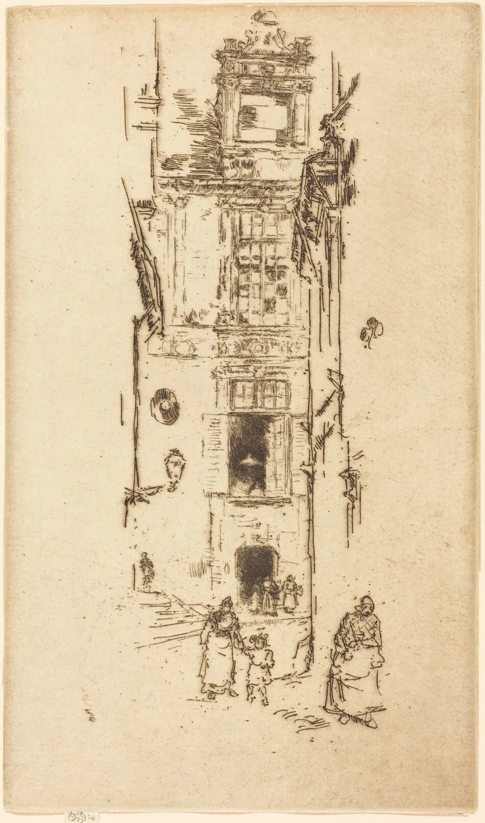 Mairie, Loches by James McNeill Whistler
