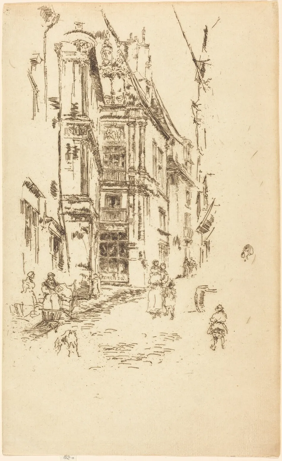 Chancellerie, Loches by James McNeill Whistler