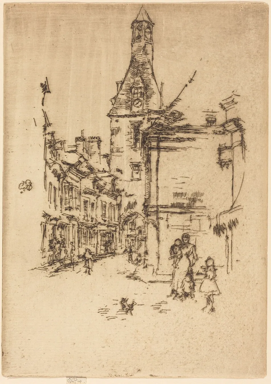 Clock-Tower, Amboise by James McNeill Whistler